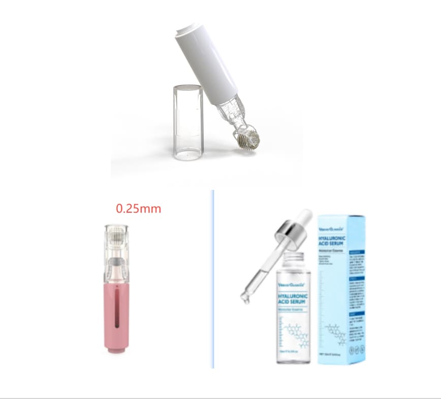 3 In 1 Lip Care Roller Needle Roller Lip Roller Beard Growth Roller Beard Hair Growth Roller Beard Treatment & Serum Applicant