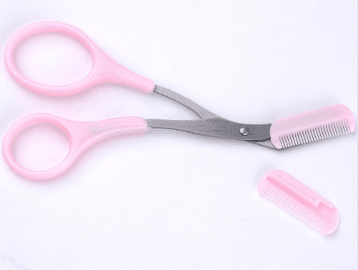 Beauty tools eyebrow scissors with eyebrow comb