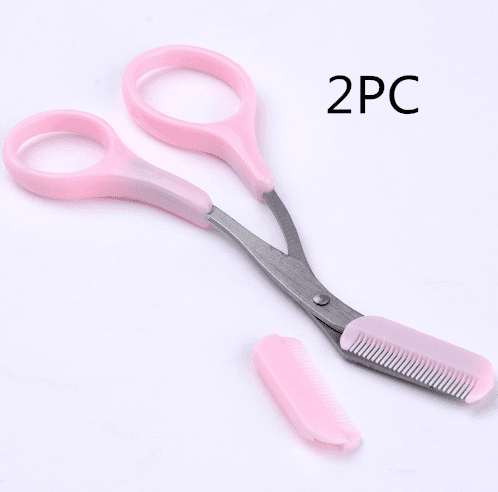 Beauty tools eyebrow scissors with eyebrow comb