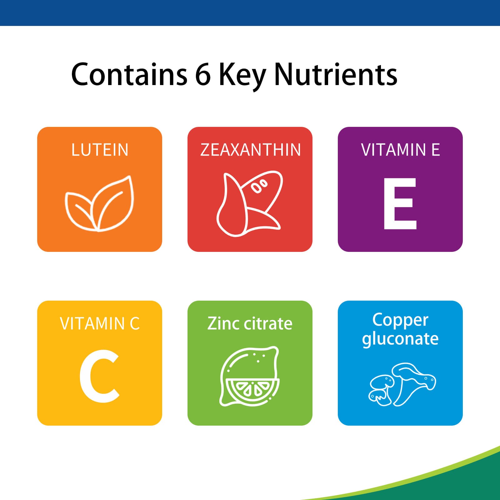Suppléments de vitamines et de minéraux pour les yeux