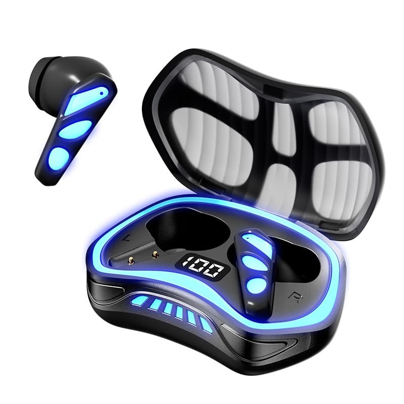 Long-lasting Bluetooth Gaming Earbuds With Ambient Lighting