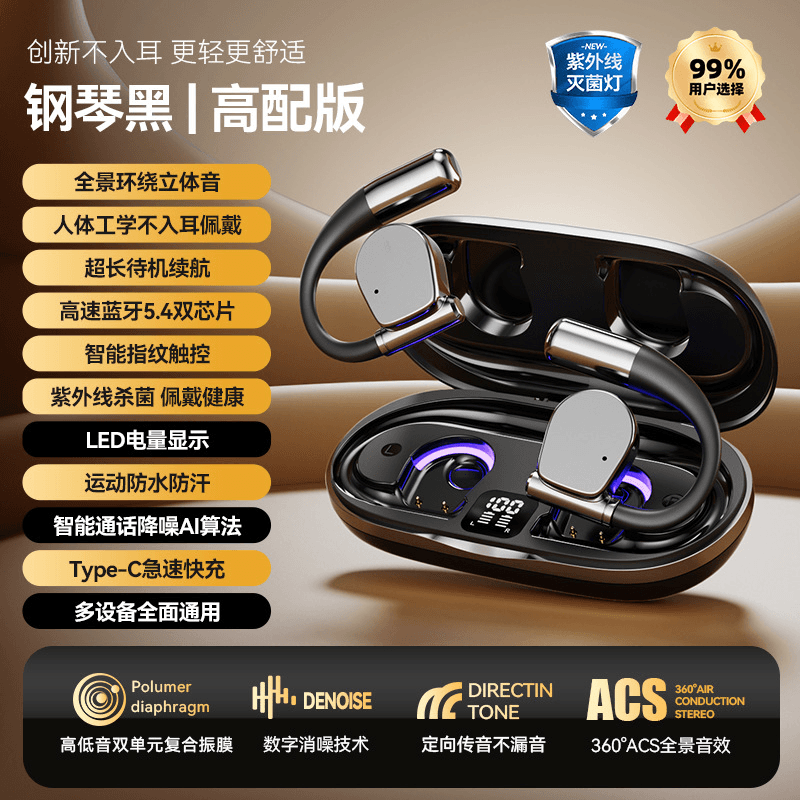 Long Range Hanging Earphone Wireless Bluetooth Headphones