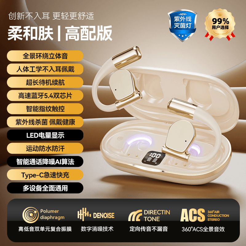 Long Range Hanging Earphone Wireless Bluetooth Headphones