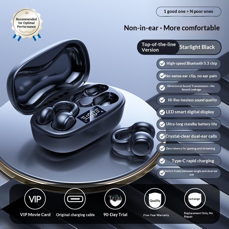 Long Range Hanging Earphone Wireless Bluetooth Headphones