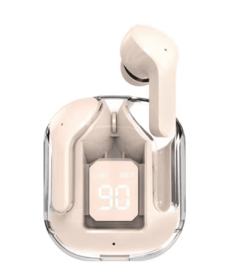 New Mini Transparent Wireless Bluetooth Headset Digital Display ENC Noise Reduction True