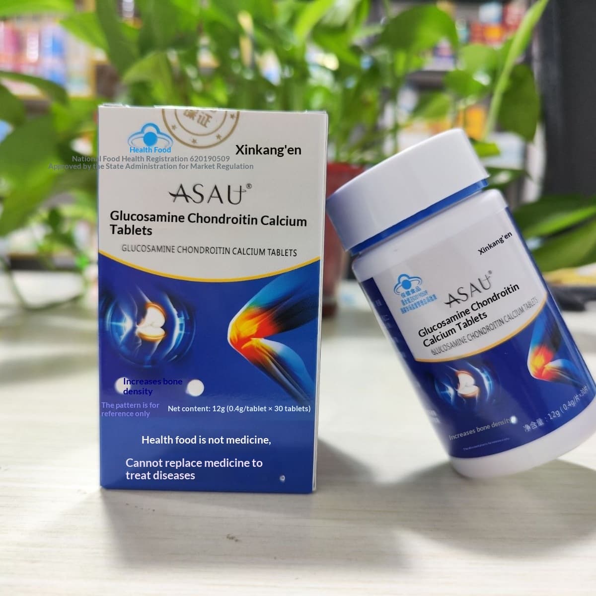 As tabuletas do cálcio da glucosamina condroitina aumentam os produtos de saúde da glucosamina da densidade óssea