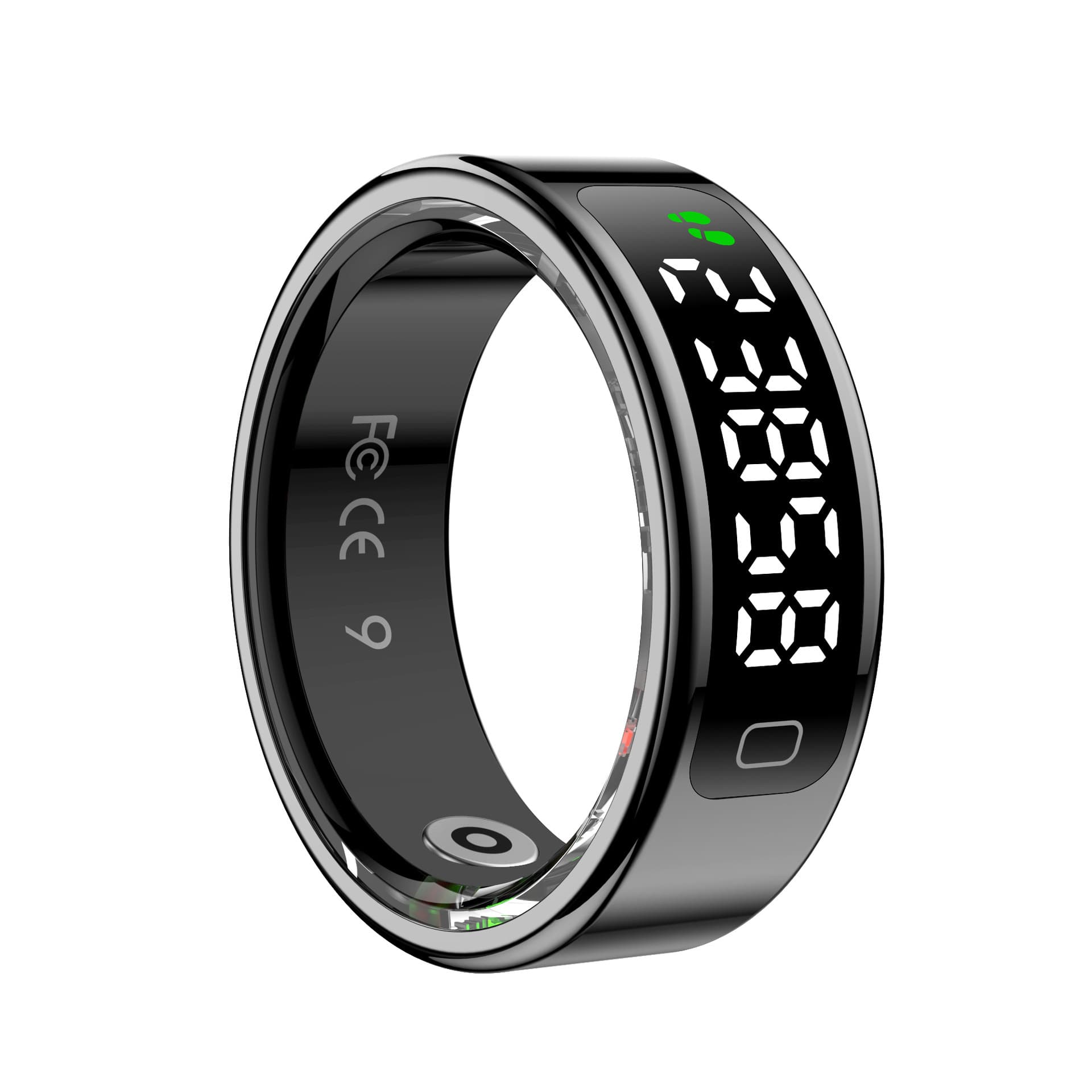 Health-monitoring Smart Ring With A Display And Step-counting Function