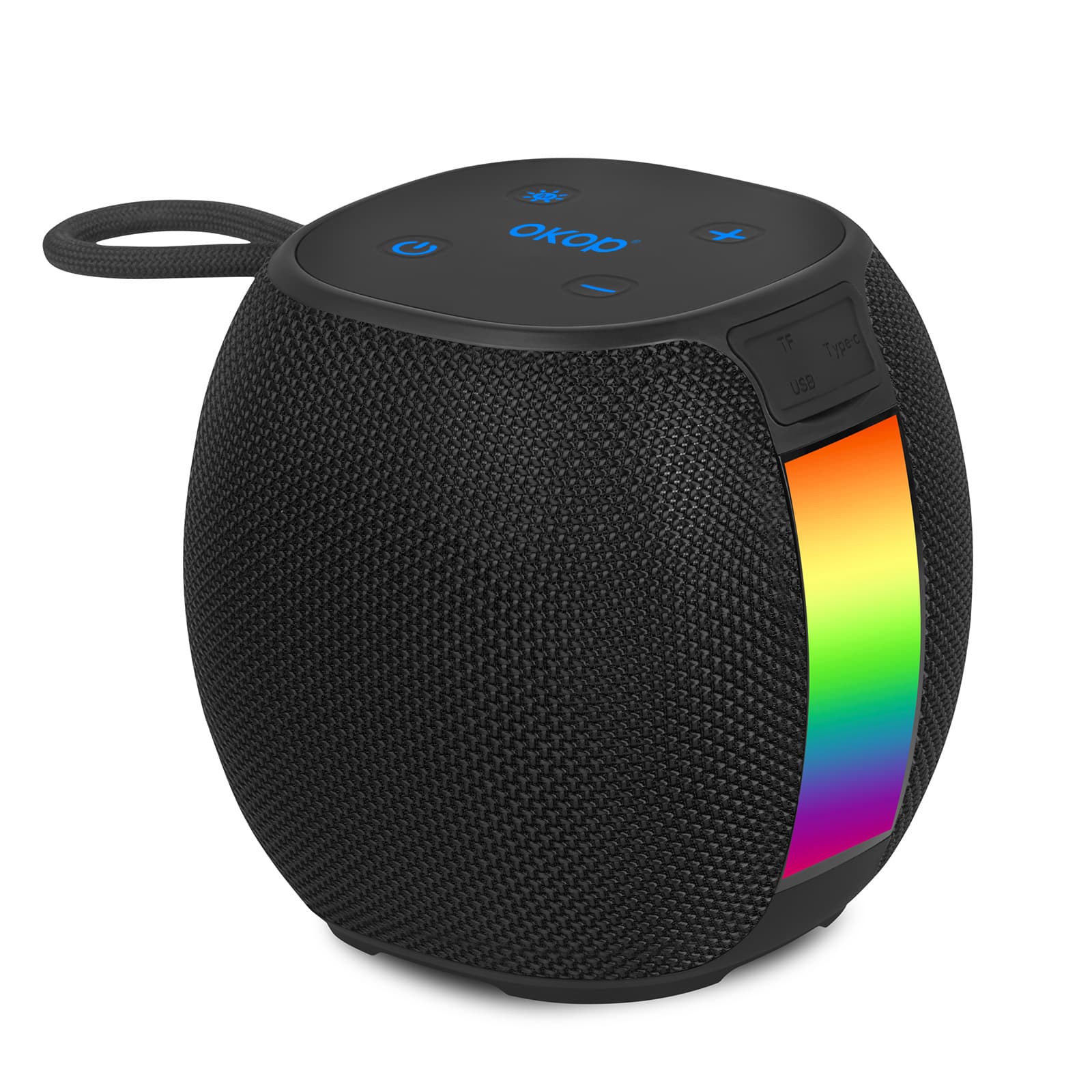 Portable Bluetooth Speaker With RGB Ambient Light Mini Card-Compatible Heavy Bass Handheld