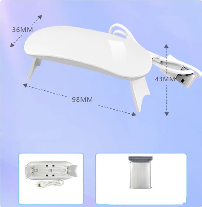 Machine de luminothérapie USB lampe à ongles LED Portable 6W