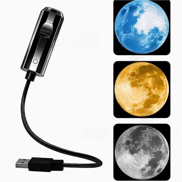 Portable USB Starry Sky Projection Night Light With Interchangeable Slides