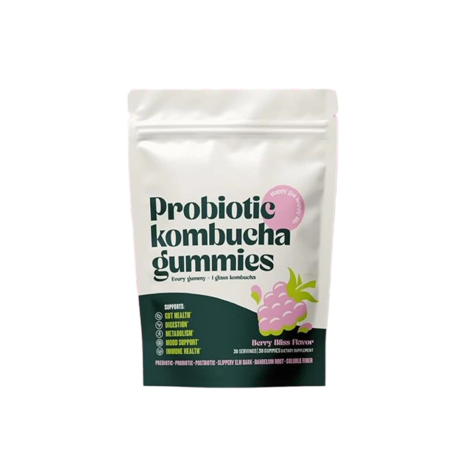 Gomitas de kombucha prebióticas y probióticas