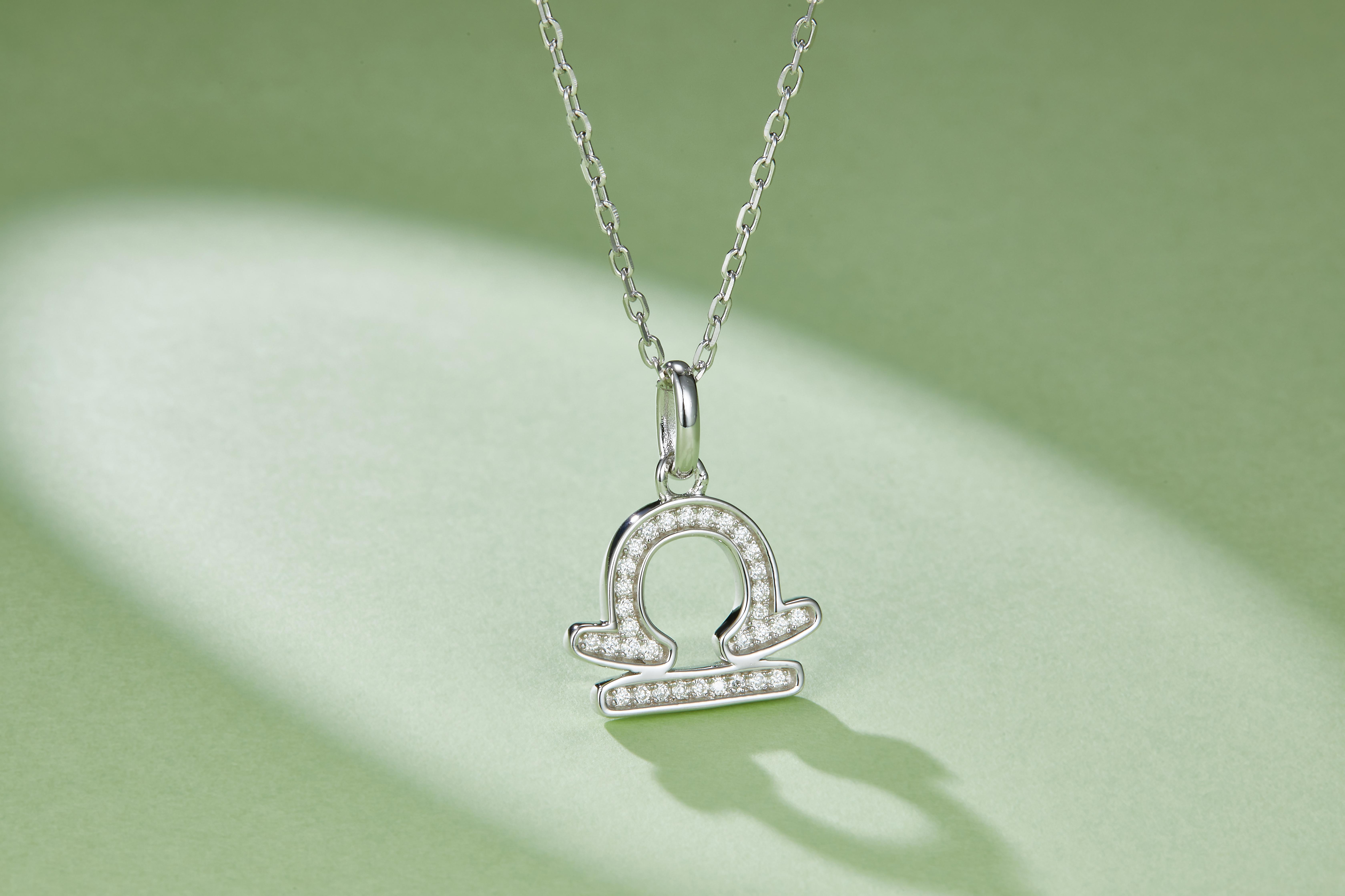 12 Zodiac Signs - Libra, Set With Top-quality Moissanite, Luxurious And Fashionable Light