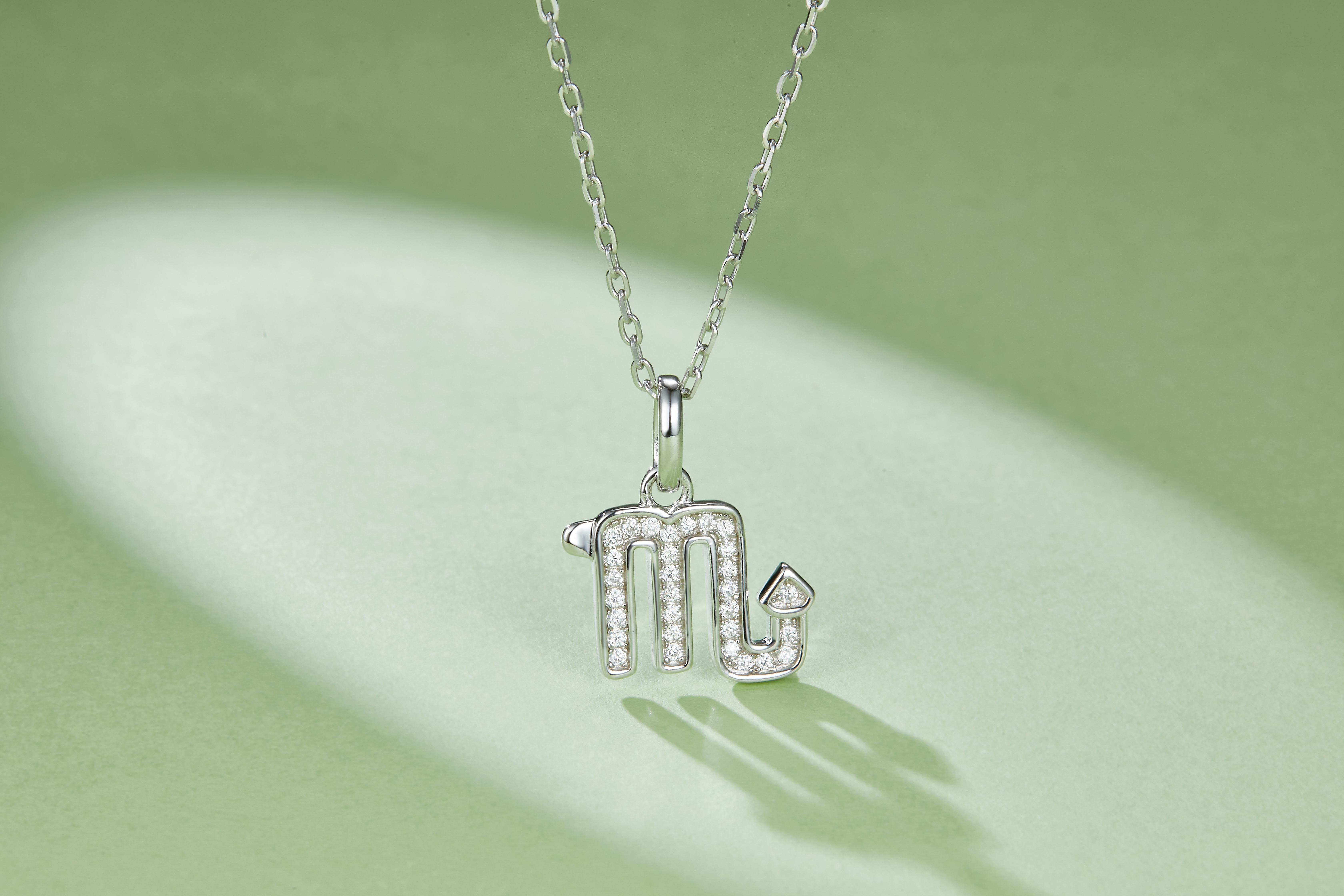 12 Zodiac Signs - Scorpio, Set With Top-quality Moissanite, Luxurious And Fashionable