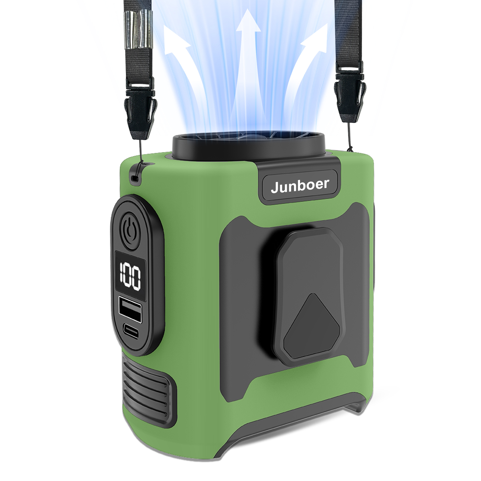 16, 000 Rpm 10000mAh Portable Waist Fan, Clamp On Wearable Belt Personal Fan, Rechargeable