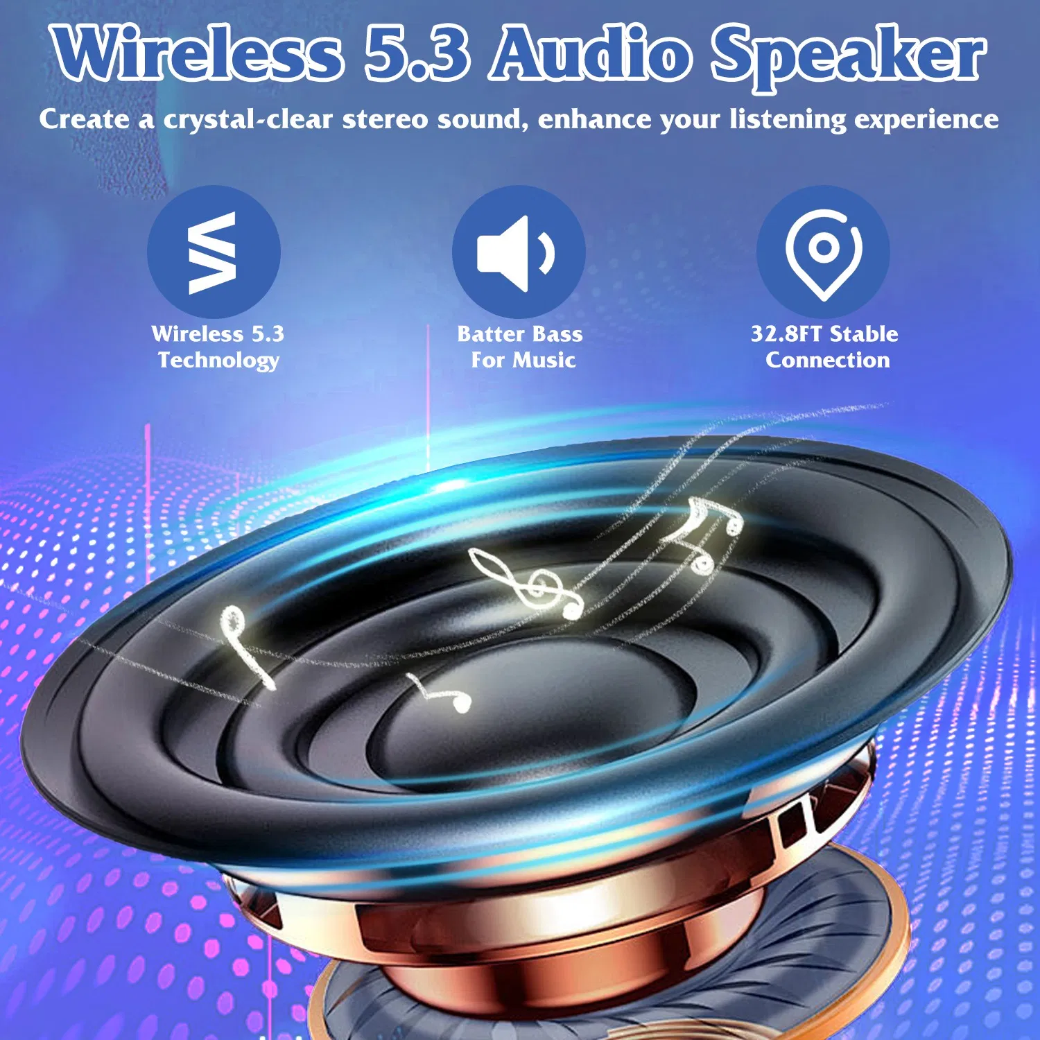 1Pc 4 In 1 Foldable Wireless Speaker Phone Stand With Power Bank 360ºRotatable Stand