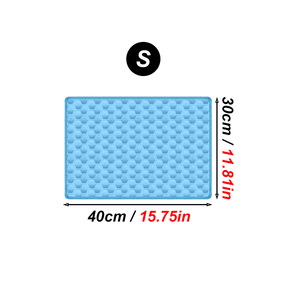1PC Pet Cooling Mat Ice Silk Pad Summer Cool Bedding Scratch Resistant Washable Cushion