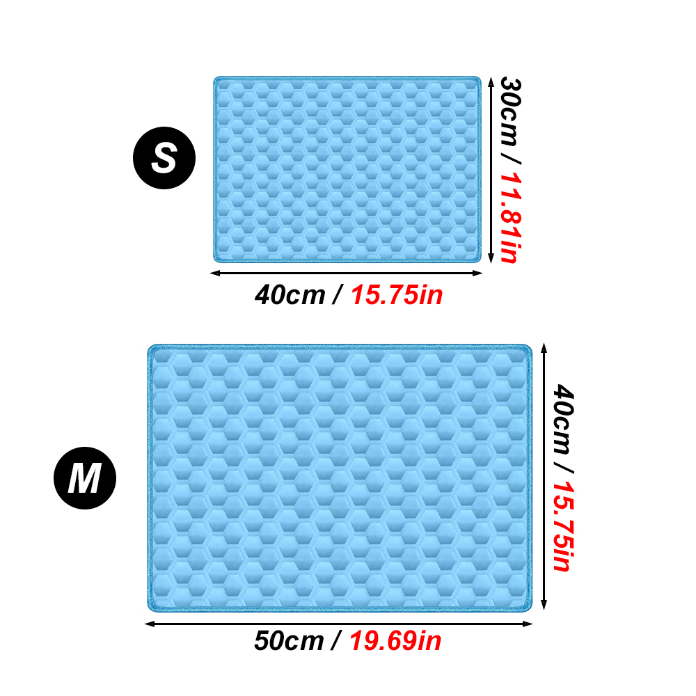 1PC Pet Cooling Mat Ice Silk Pad Summer Cool Bedding Scratch Resistant Washable Cushion