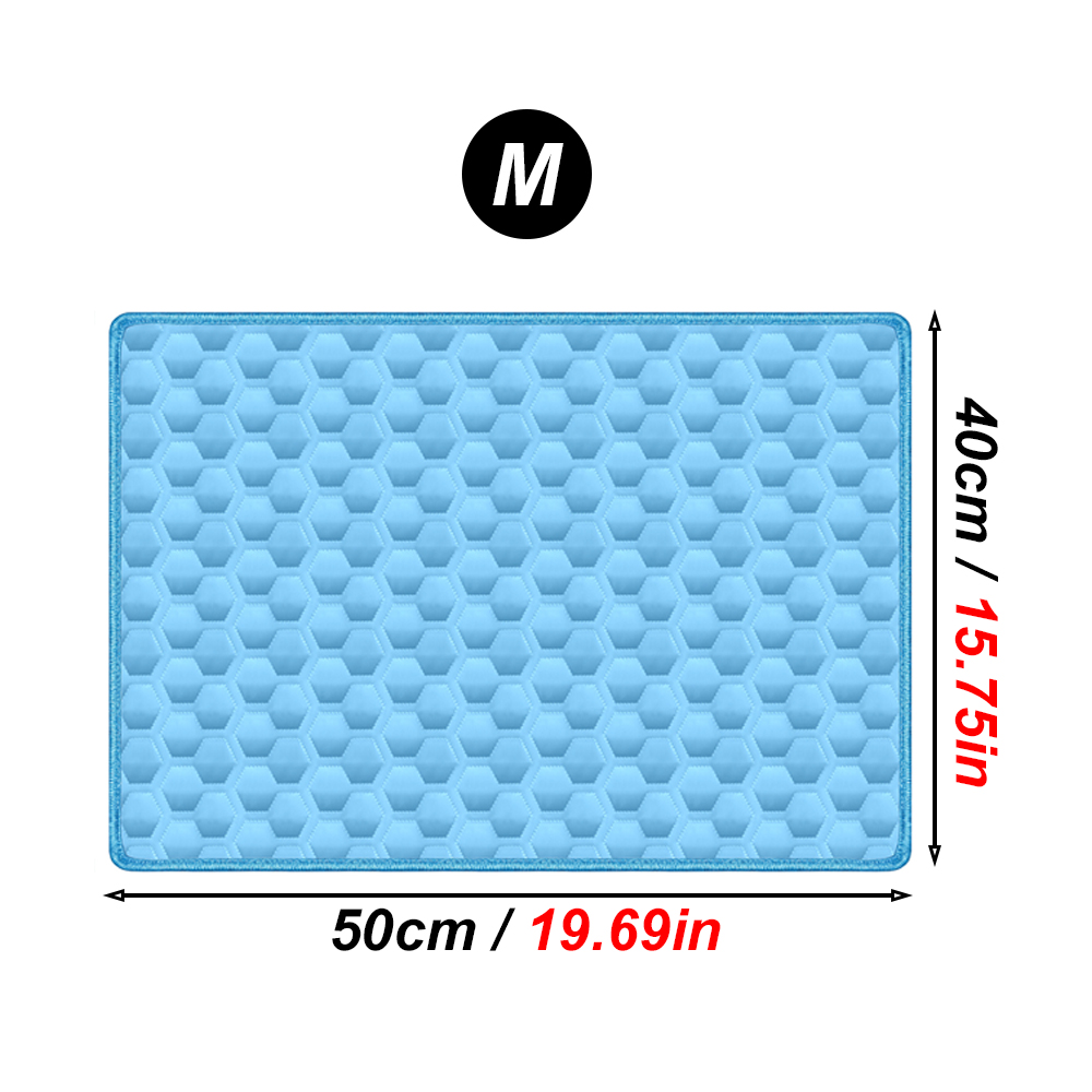 1PC Pet Cooling Mat Ice Silk Pad Summer Cool Bedding Scratch Resistant Washable Cushion