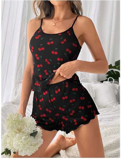 2-Piece Satin Pajama Set Sleepwear