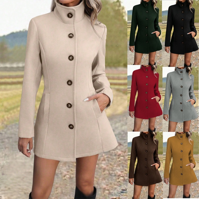 2026 Amazon European And American Women's Clothing Autumn Winter New Fashion Casual Stand