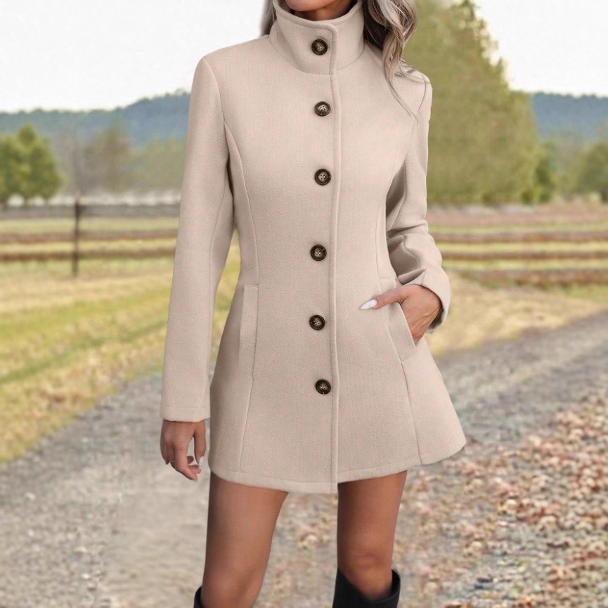 2026 Amazon European And American Women's Clothing Autumn Winter New Fashion Casual Stand