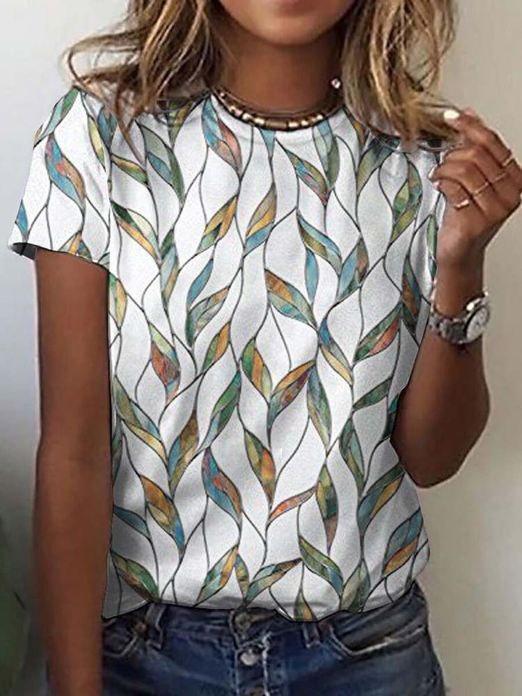 2026 Crossborder Amazon Europe And America Summer Women's Shortsleeve Floral 3D Digital