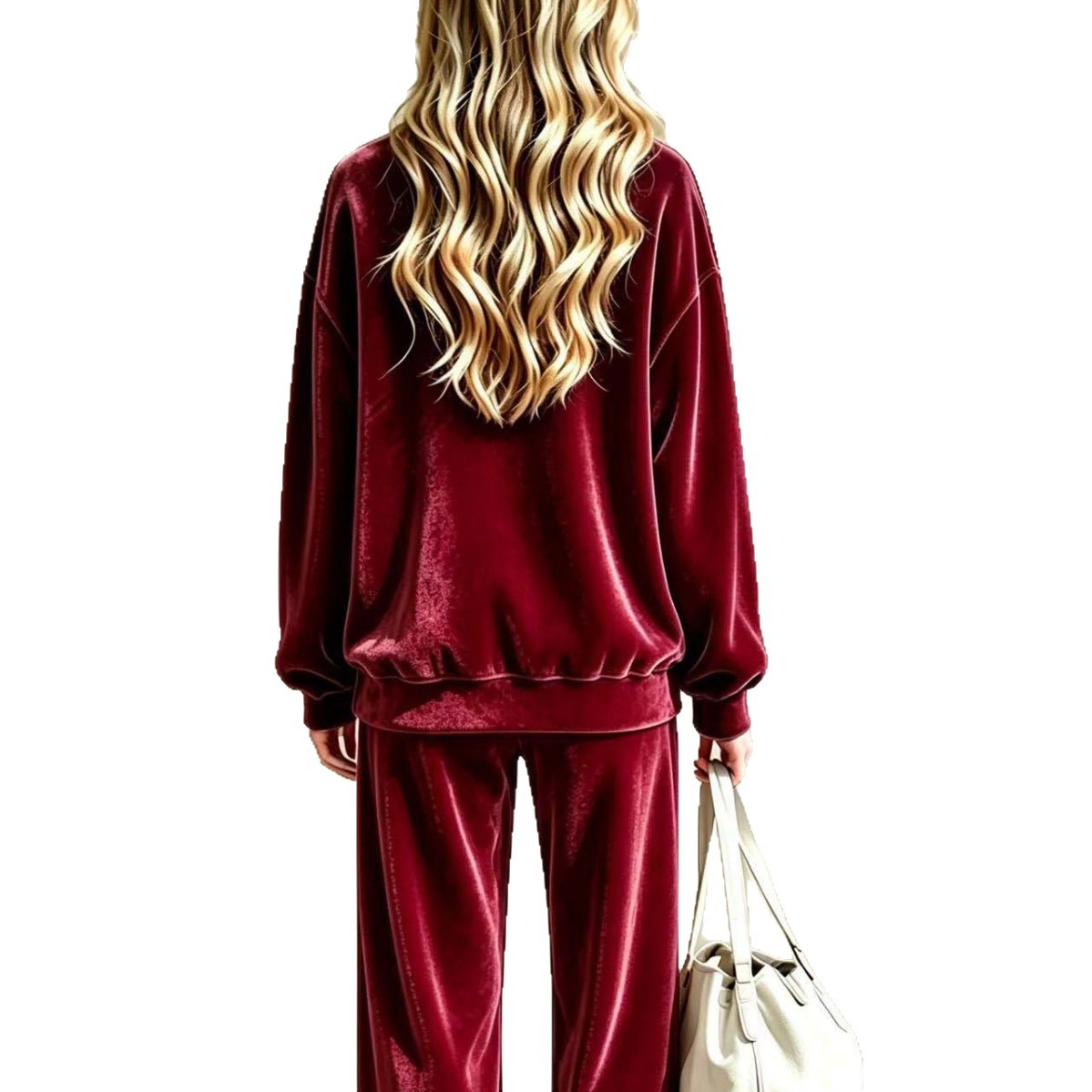 2026 European And American Autumn And Winter New Style Gold Velvet Loose Casual Wide-leg