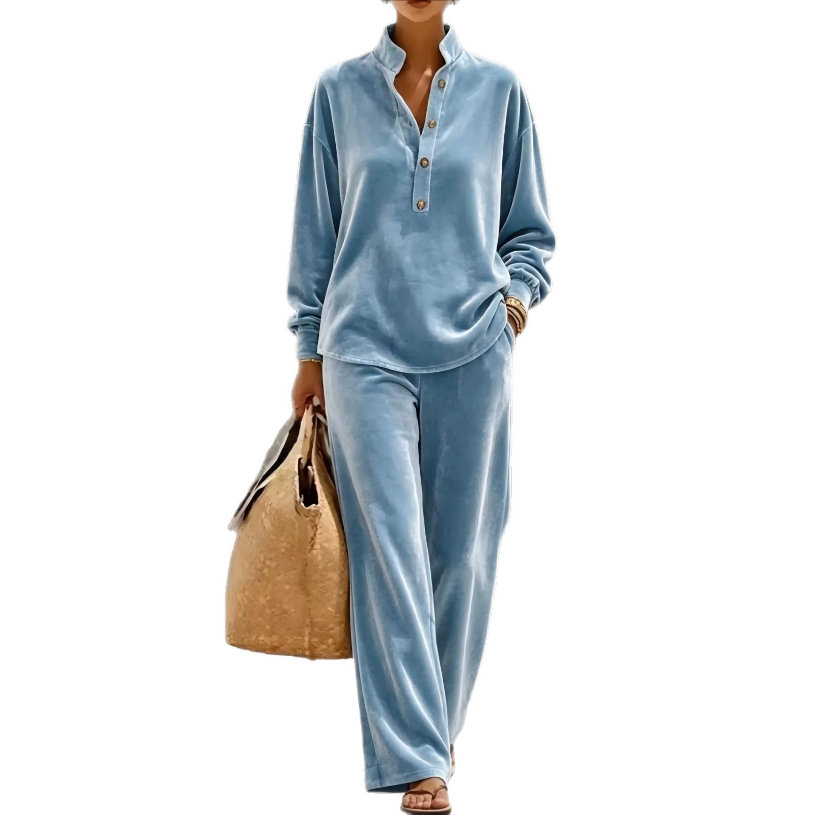 2026 European And American Foreign Trade Amazon Independent Station Long-sleeved Buttoned