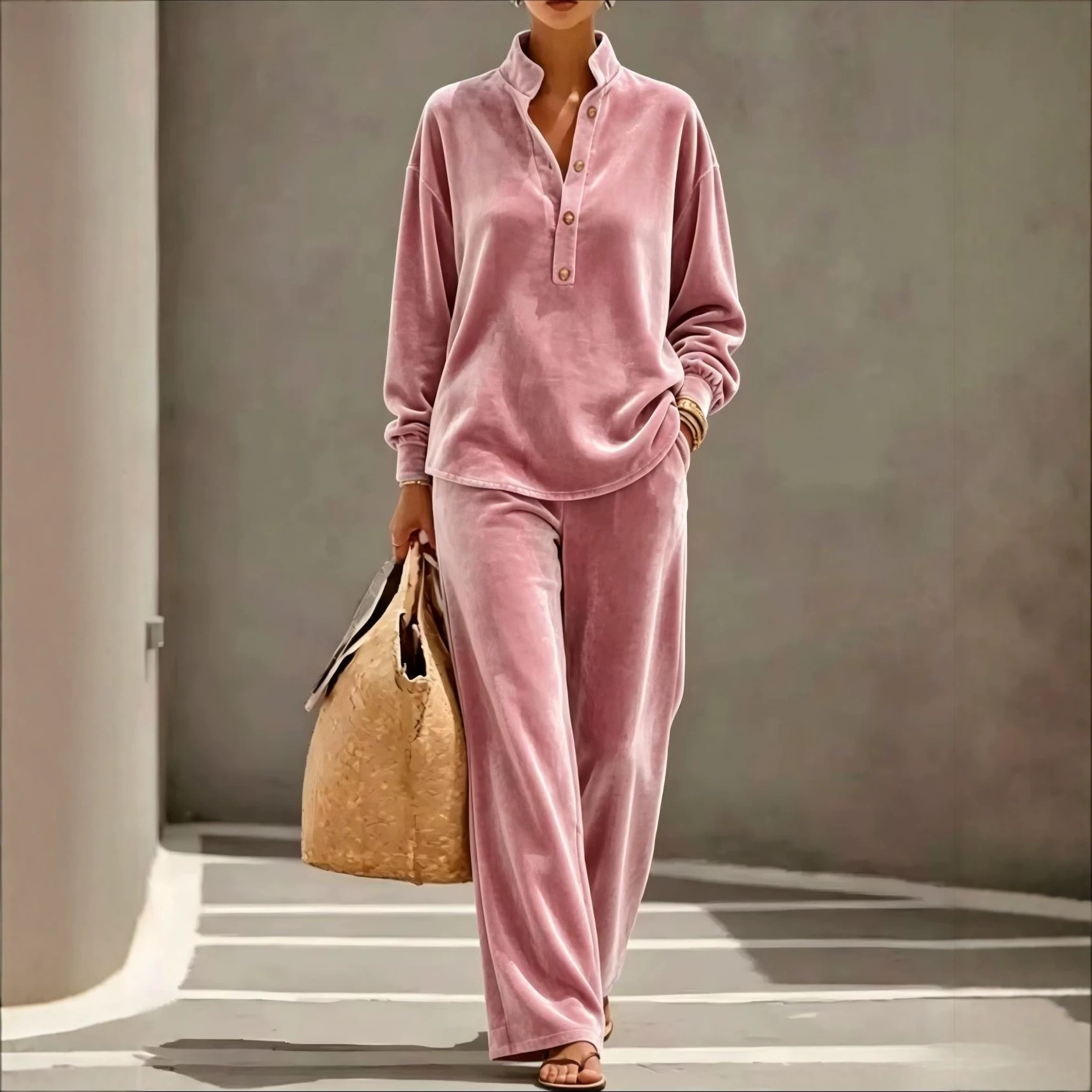 2026 European And American Foreign Trade Amazon Independent Station Long-sleeved Buttoned
