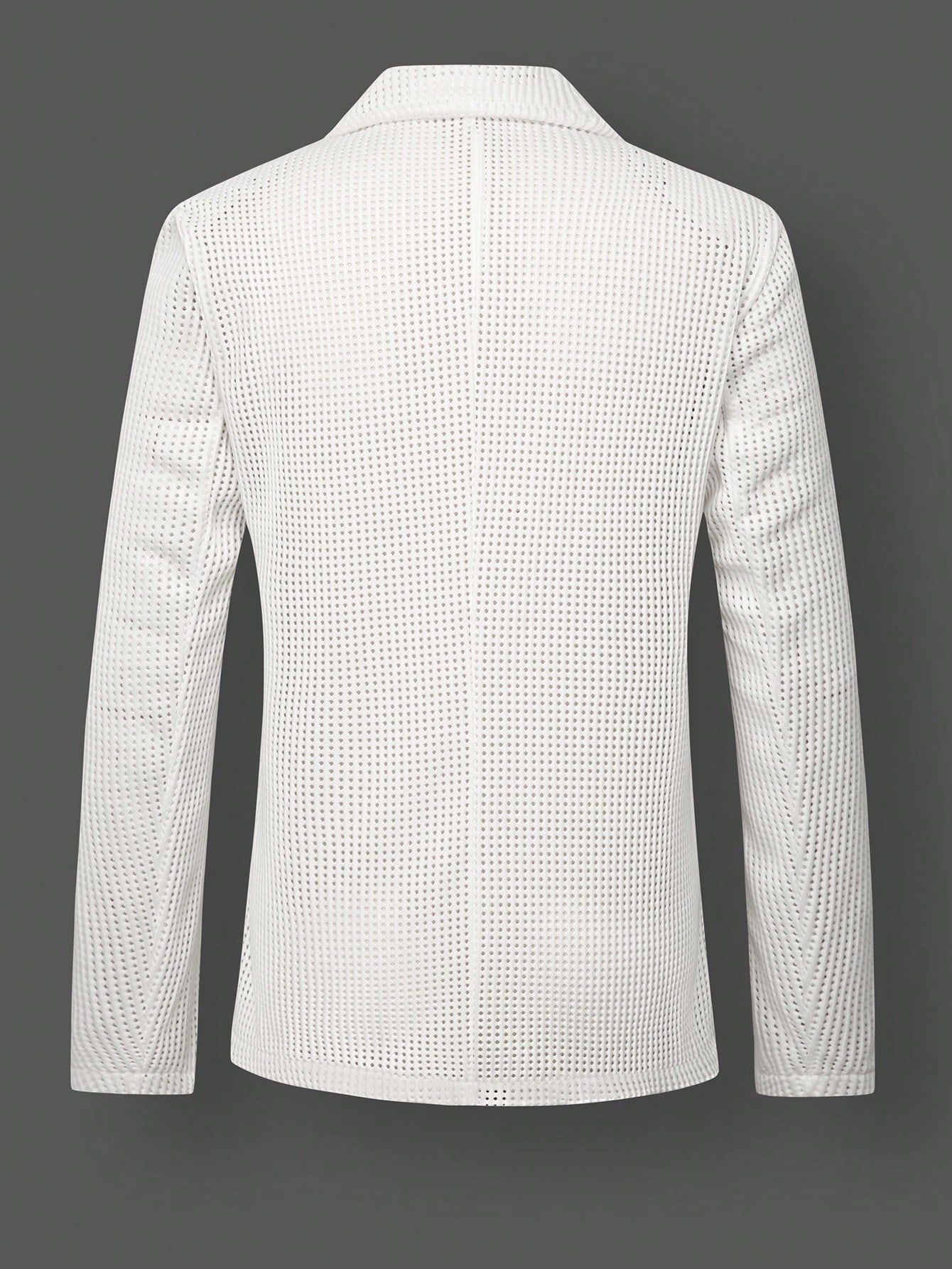 2026 Foreign Trade European And American Men's Mesh Suit Jacket Casual Banquet Party Top