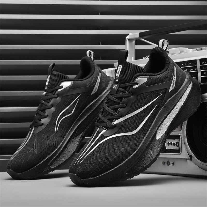 2026 New Men's Shoes Mesh Running Shoes, Thick-Soled Height-Increasing Sneakers, Versatile