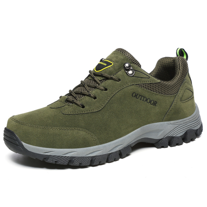 2026 Outdoor Men's Shoes Low-Top Frosted Hiking Shoes Large Size Elderly Shoes Sports