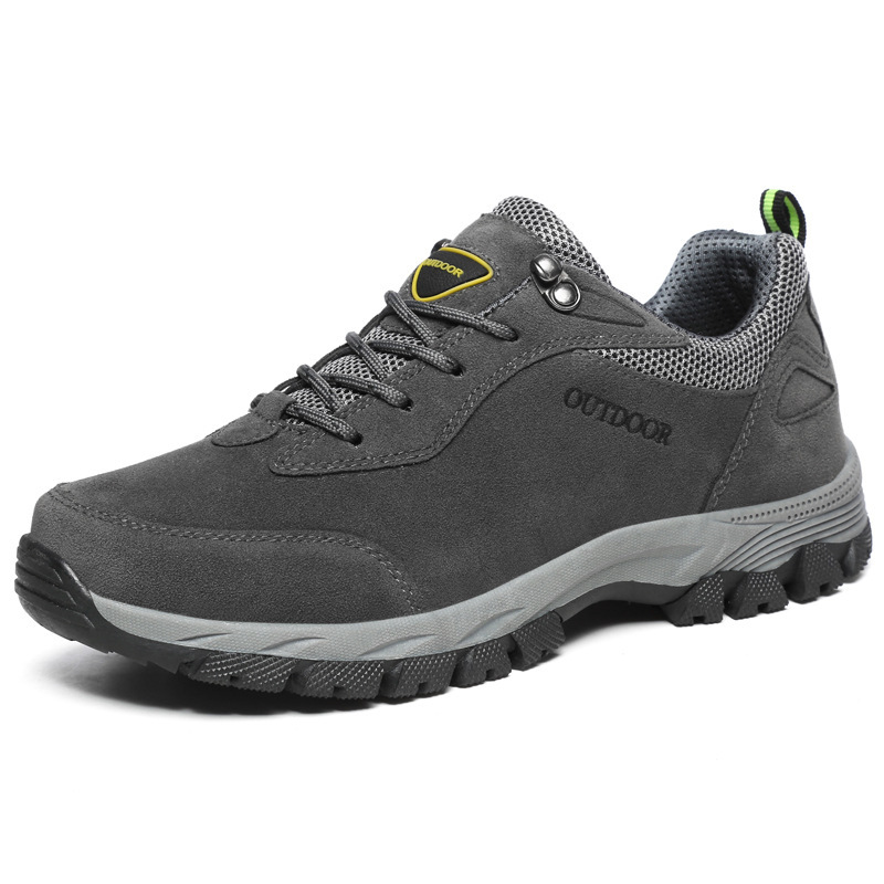 2026 Outdoor Men's Shoes Low-Top Frosted Hiking Shoes Large Size Elderly Shoes Sports