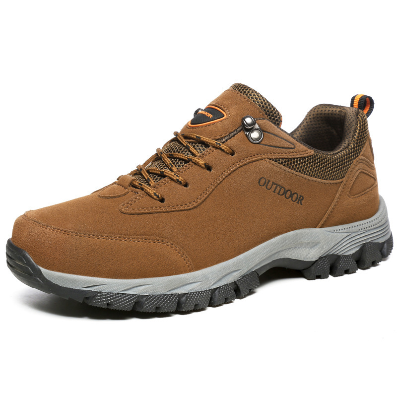 2026 Outdoor Men's Shoes Low-Top Frosted Hiking Shoes Large Size Elderly Shoes Sports