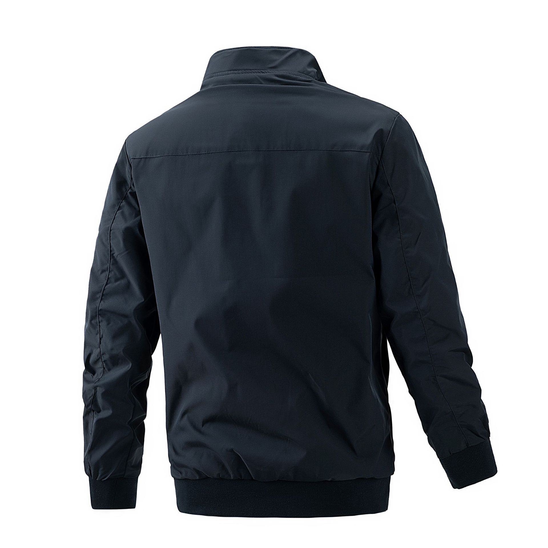 2026 Stand Collar Business Men's Jacket Casual Thin Baseball Jacket Trendy Foreign Trade