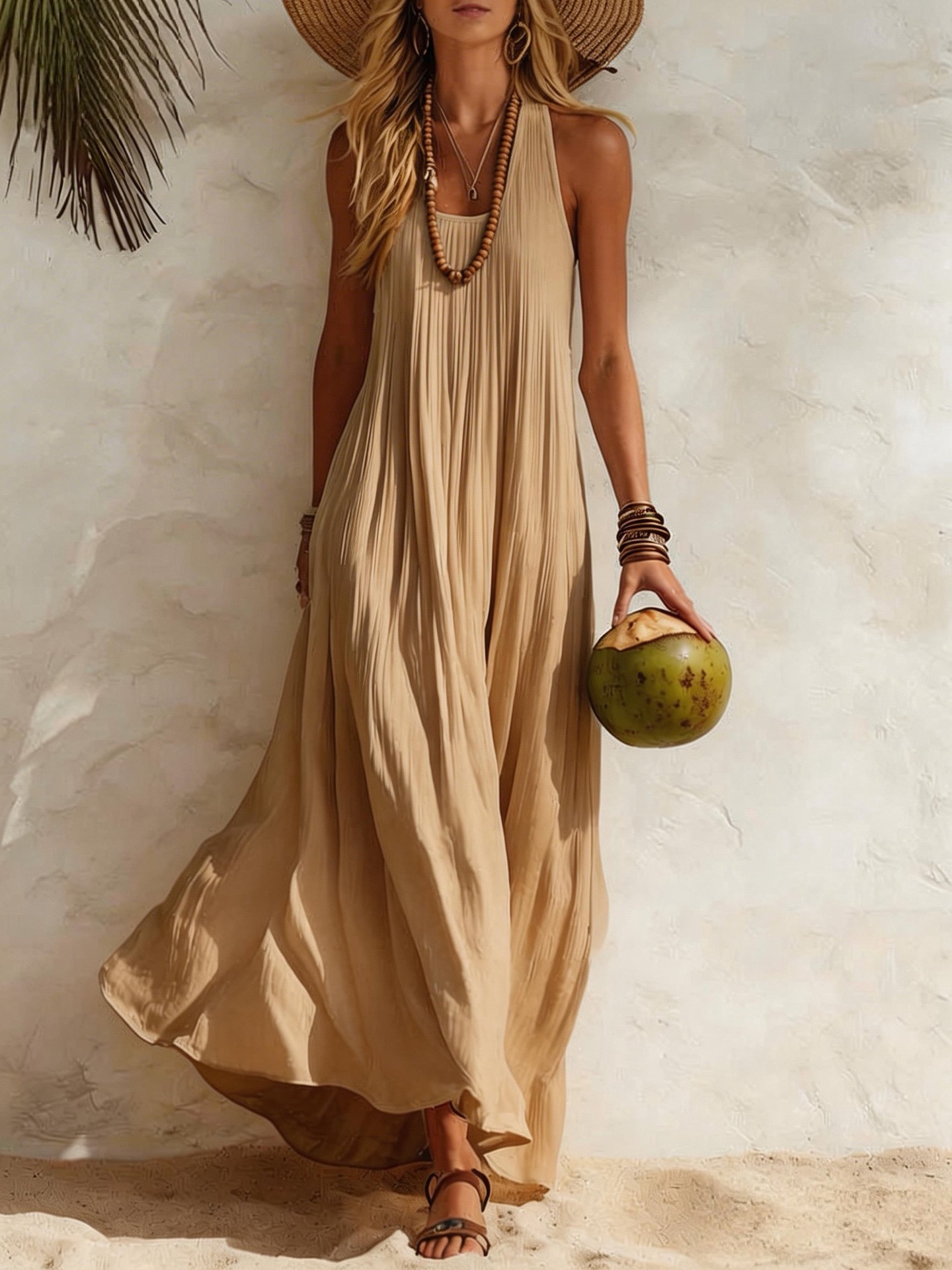 2026 Summer Hot European And American New Women's Tank Top Beach Vacation Style Loose