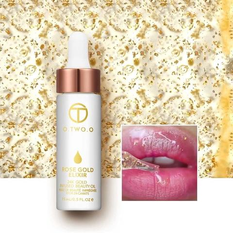 24k Rose Gold Elixir Skin Make Up Oil For Face Essential Oil Before Primer Foundation