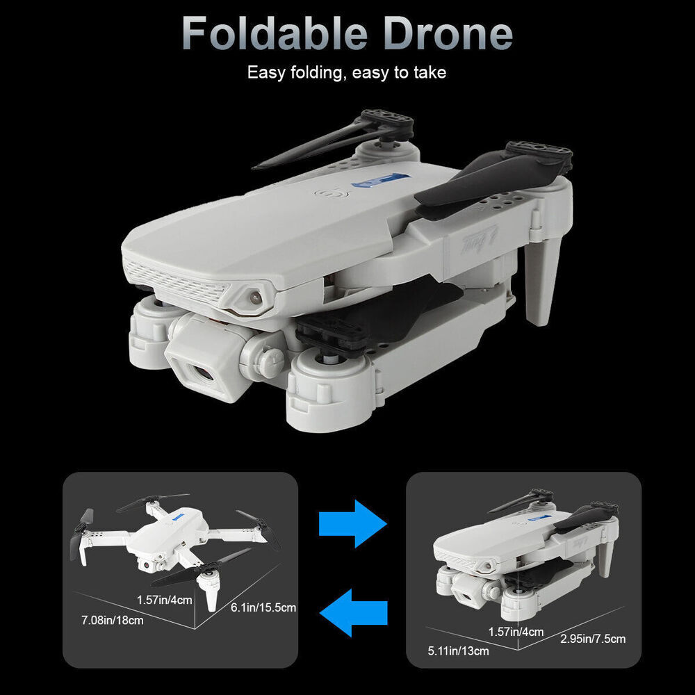 Quadcopter Rc pieghevole 3 batterie Pro Drone 4K Selfie Camera Wifi Fpv