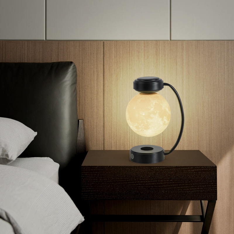 3D LED Moon noćno svetlo bežično magnetno levitirajuće rotirajuće plutajuće kuglično lampe za