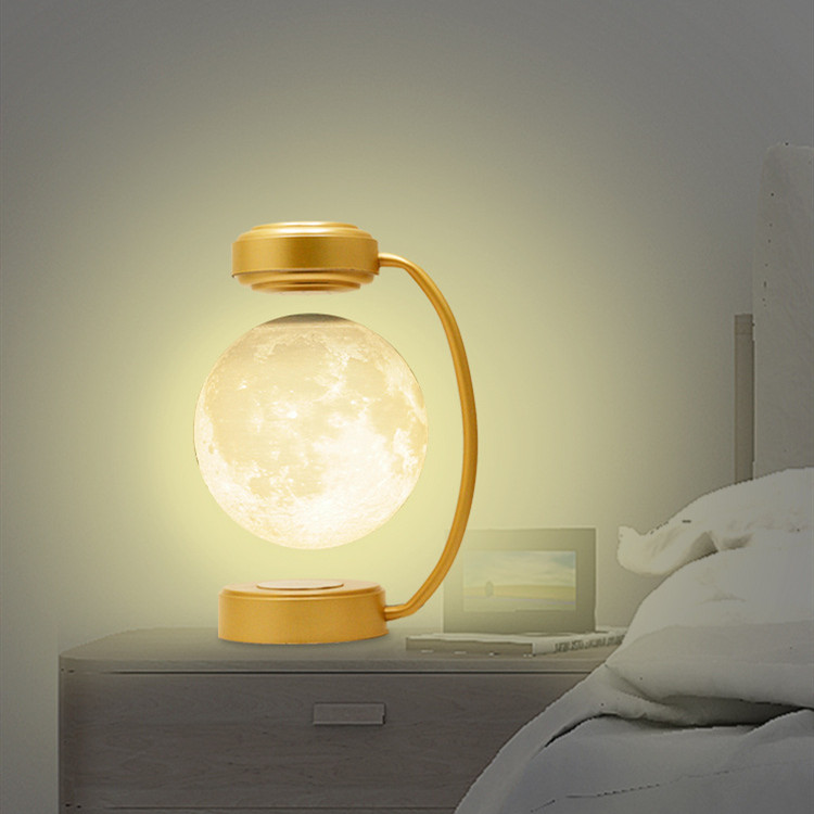 3D LED Moon noćno svetlo bežično magnetno levitirajuće rotirajuće plutajuće kuglično lampe za
