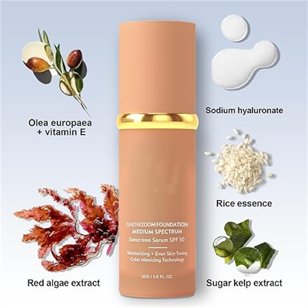 4-in-1 Color-Changing Foundation Liquid, Long-Lasting, Non-Cakey, Moisturizing, Concealing