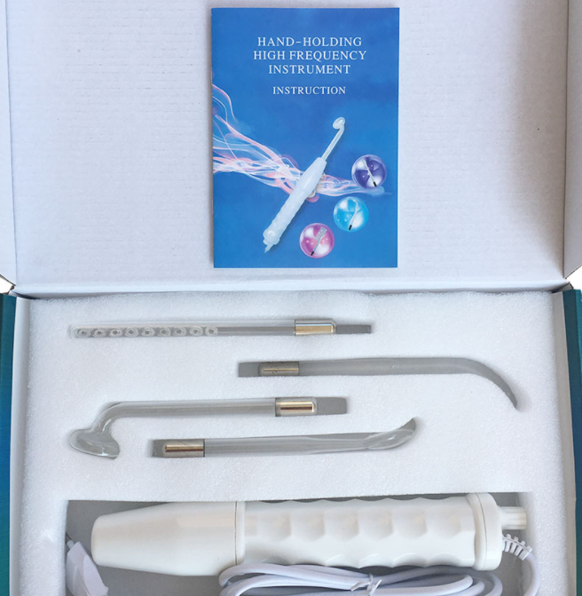 4 In 1 High Frequency Electrotherapy Electrode Lamp Acne Stick Skin Care Spot Acne Removal