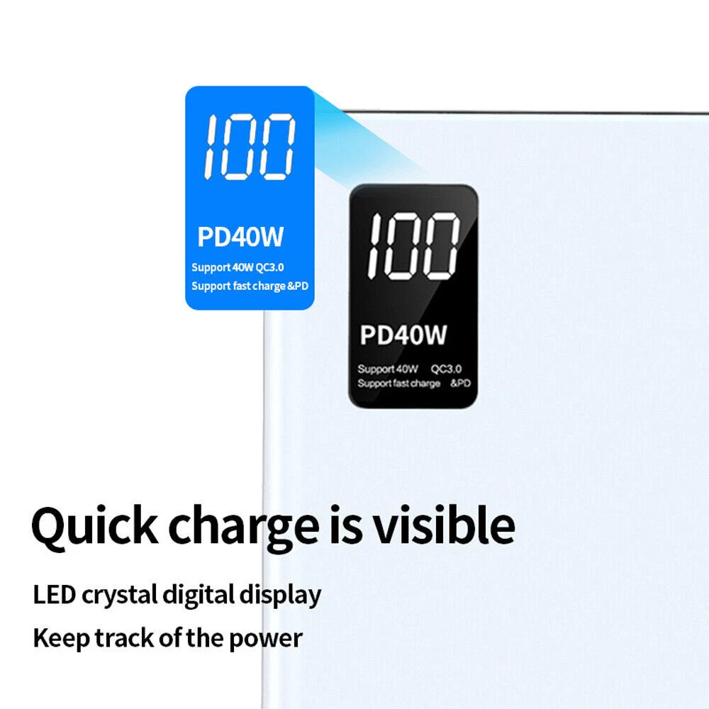 Power Bank ad alte prestazioni da 40 W 20000 mAh, ricarica ultraveloce, compatibile con iPhone