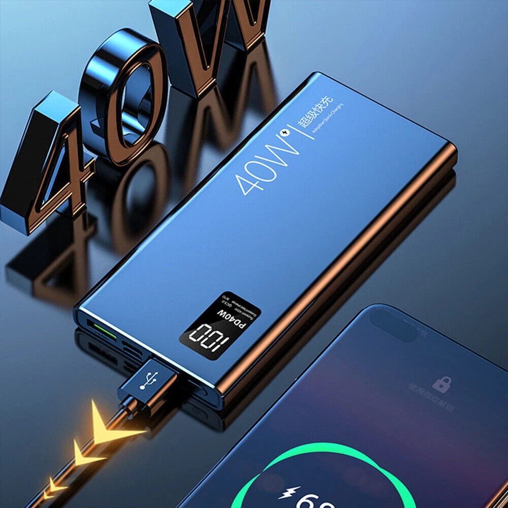 Power Bank ad alte prestazioni da 40 W 20000 mAh, ricarica ultraveloce, compatibile con iPhone