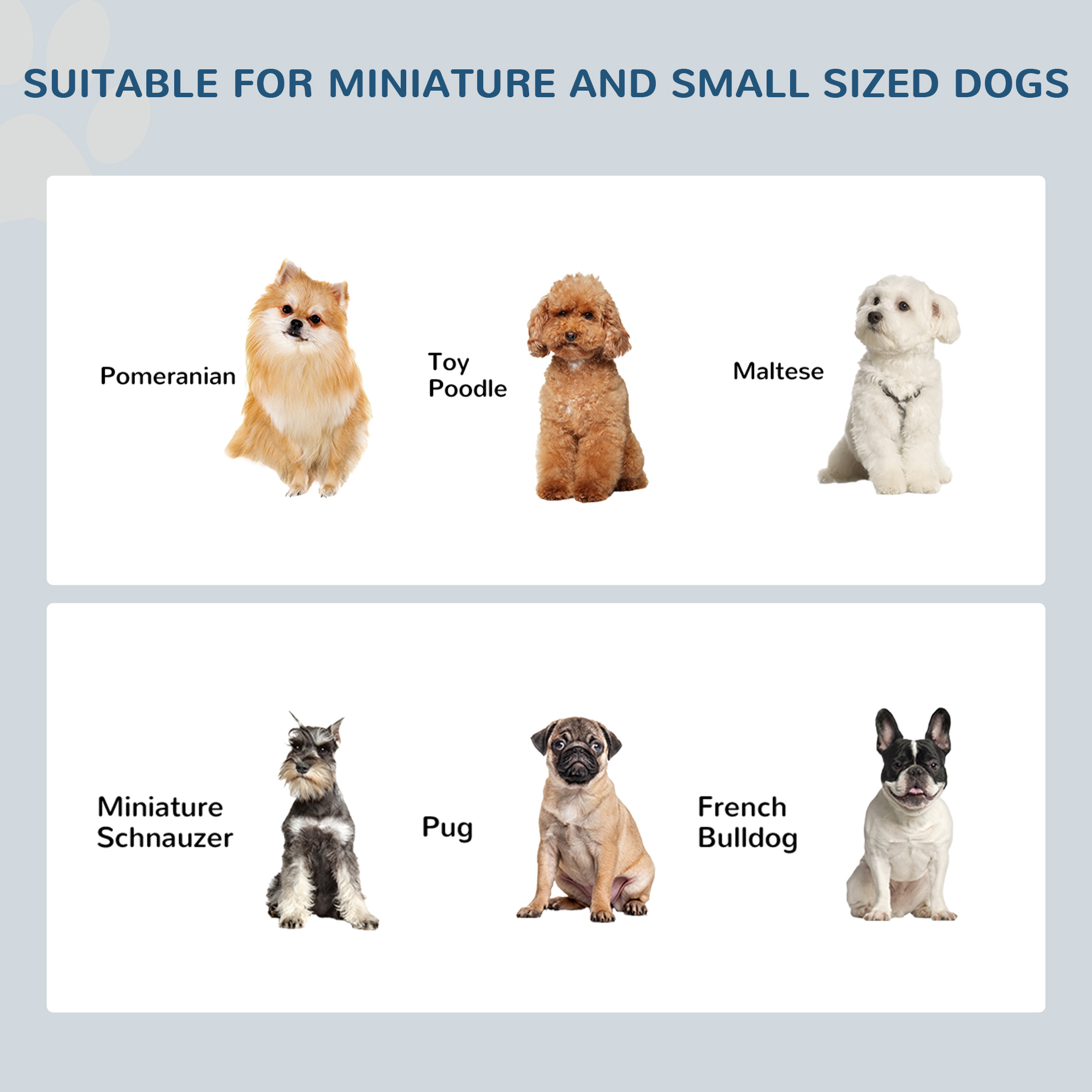 6" Height Small Puppy Dog Feeding Station for Messy Pets, Stainless Steel Elevated Dog