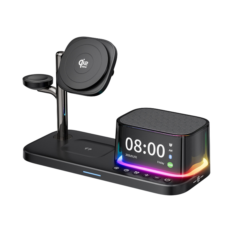 6-in-1 Magnetic Wireless Charger With Fast Chargingcompatible With Speakers Phones