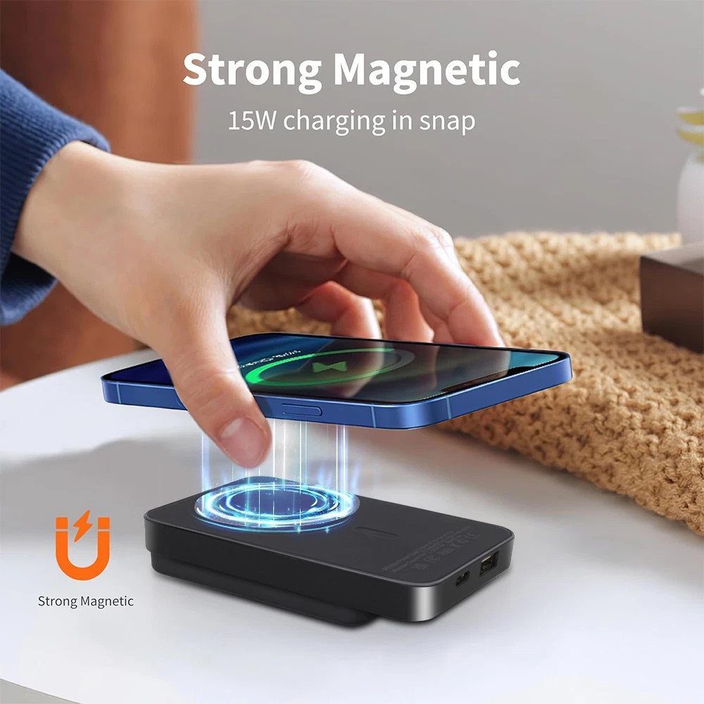 9 000000mAh Power Bank Magnetic Battery Pack Wireless Charger For I Phone 16-15-14