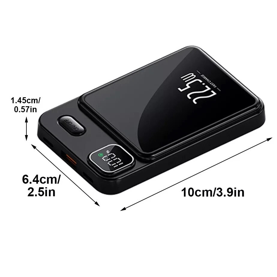 9 000000mAh Power Bank Magnetic Battery Pack Wireless Charger For I Phone 16-15-14