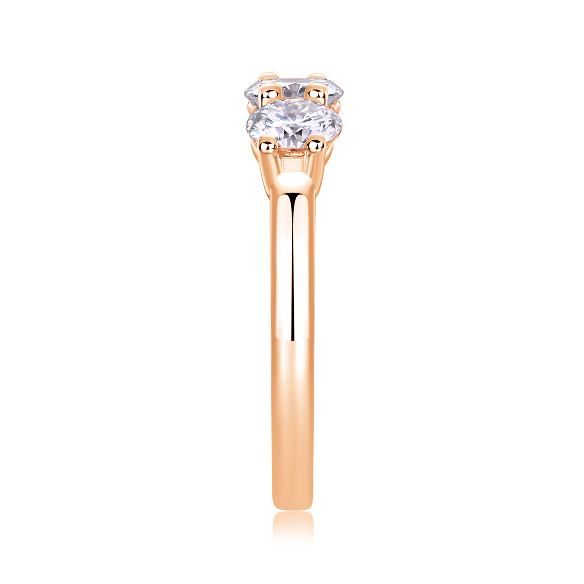 A Love Reborn Three Times - A Wedding Ring Set With 0.5-carat Top-quality Moissanite