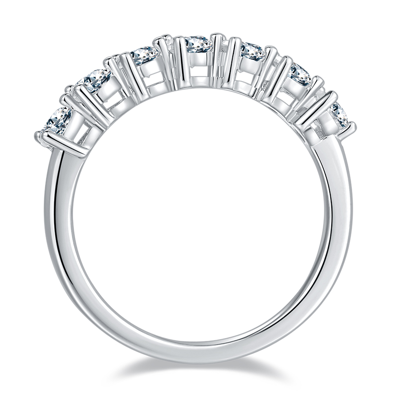 A Luxurious And Fashionable Light Luxury Jewelry Silver Ring Set With Top-quality